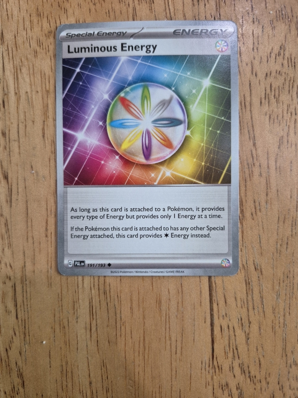 QTY 1 Luminous Energy Pokémon Special Energy Card